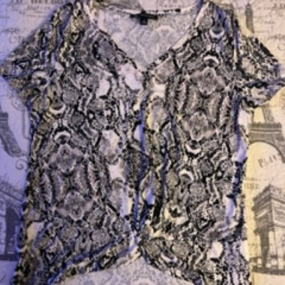 Snake print Shirt Size Medium by INC